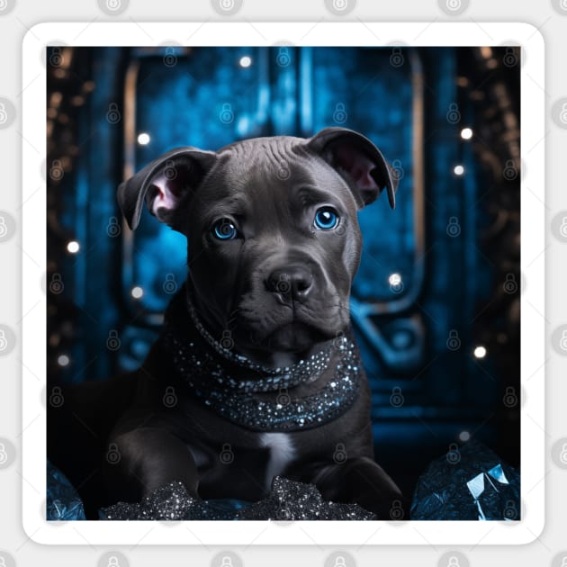 Blue Nose Pitty Sticker by Enchanted Reverie